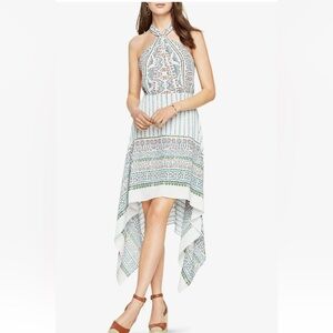 BCBG MaxAzria Danela Halter Geometric Print Dress Boho aztec western size 12 NWT